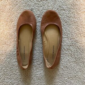 Tan Leather Lucky Brand Flats